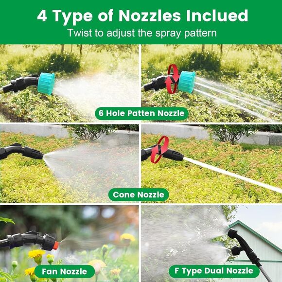 Battery Powered Sprayer 2 Gallon, 2025 Upgrade Electric Sprayer w Adj Speed - Picture 5 of 12